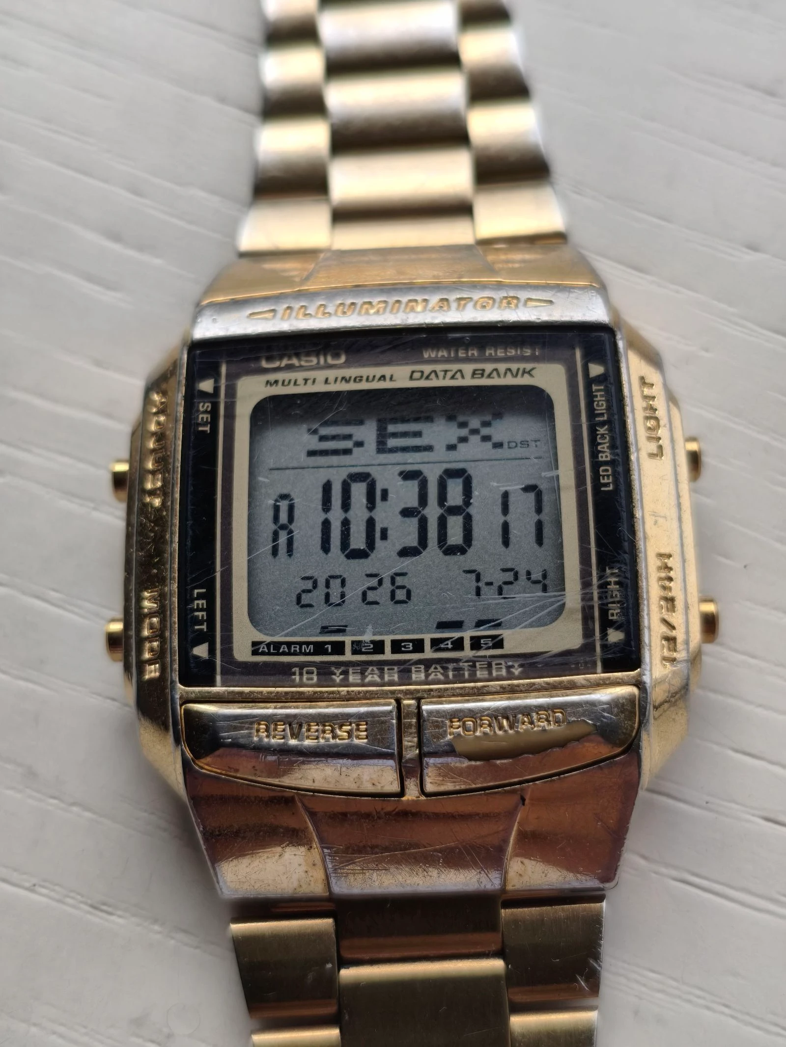 Casio antigo relógio digital 